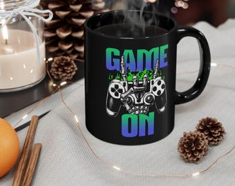 Game On Console Gamer Mug | Coffee Cup 11 15 oz