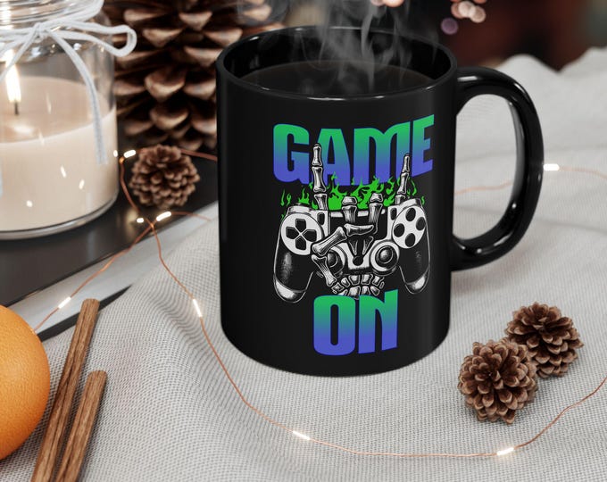 Game On Console Gamer Mug | Coffee Cup 11 15 oz