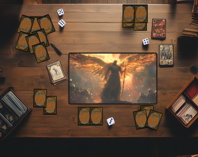 Death Angel MTG Playmat | Death Magic The Gathering Desk Mat | TCG Card Game Mat for Tabletop Gaming