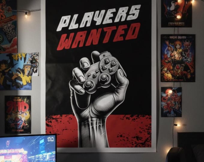 Players Wanted Console Gaming Poster