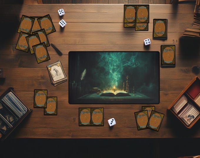 White Candle Magic Devotion Playmat | Fantasy Spellcaster Table | MTG & TCG Mat