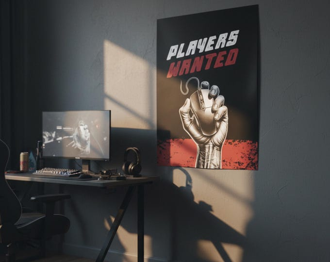 Players Wanted PC Gaming Poster