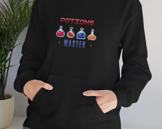 Cozy Potions Hoodie | Pixel Alchemy Sweatshirt | Gamer Potion Master