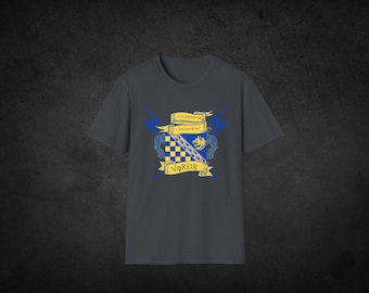 Custom Family Crest Shirt + Digital Heraldry Bundle | Personalized Coat of Arms Gift | Heraldic Blazon and Scroll Art