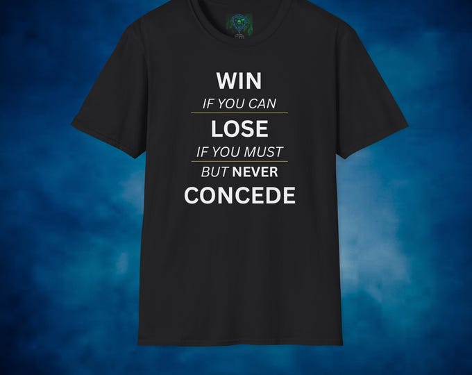 Never Concede MTG Tee | Magic The Gathering T-Shirt, MTG Gamer Apparel, Magic Player Gift