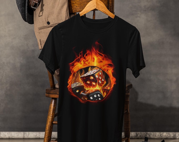 Fire Dice V-Neck Tee