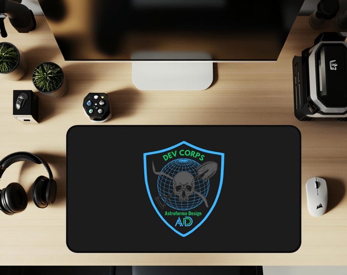 Custom Gamer, Streamer, Developer Desk Mat | Personalized PC Mouse Pads