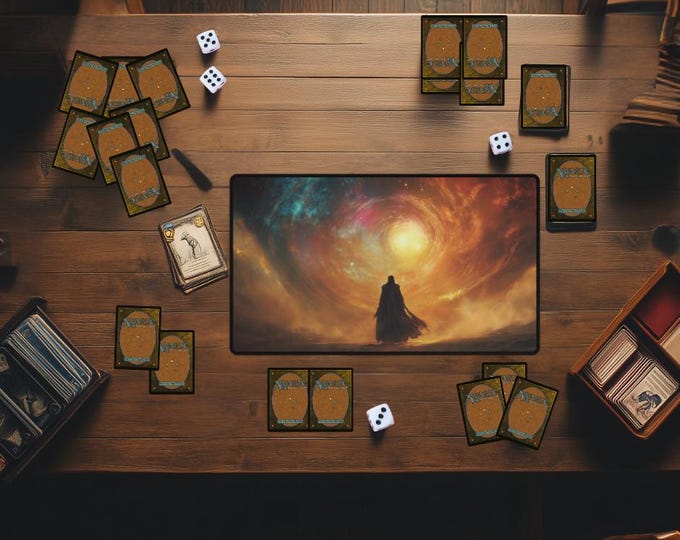 Planes Walker Power Circle of Mana MTG Playmat | Custom Magic the Gathering Desk Mat | TCG Trading Card Game Mat