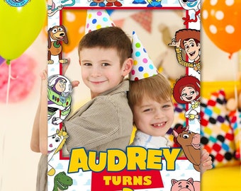 Printable Toy Story Birthday Photo Booth Frame (Digital Download)