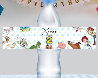 Toy Story Flaschenetiketten Geburtstag: Individuelle Partydekoration (Digitaler Download)
