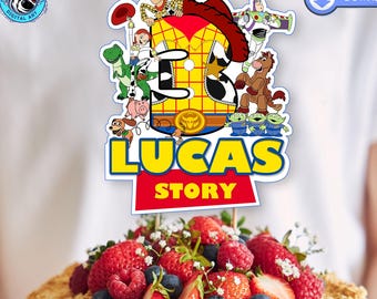 Toy Story 3rd Birthday Cake Topper: Custom Printable Decor (Digital Download)