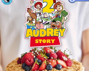 Toy Story 2nd Birthday Cake Topper: Custom Printable Decorations (Digital Download)