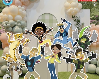 Découpures de fête Wild Kratts : décorations de fête d'anniversaire (téléchargement instantané)