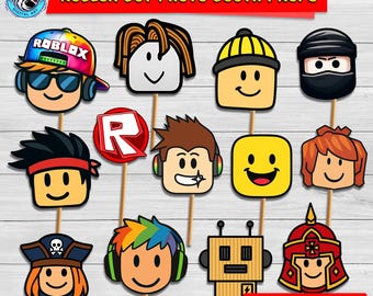 Accesorios para fotomatón de videojuegos: Decoración para fiesta de cumpleaños gamer (Descarga digital)