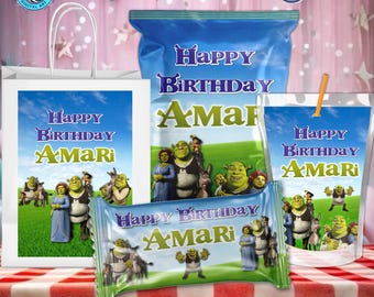 Printable Shrek Birthday Party Bundle: Custom Decor (Digital Download)