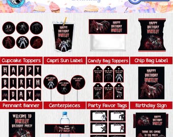 Venom Birthday Party Bundle: Printable Decor & Games (Digital Download)