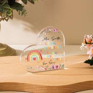 Acryl Plakette, Geschenk für die Anerkennung des Lehrers, Acrylplakette für den Lehrer, Geschenk für den Schulanfang, Raumdekor, Geschenke für Lehrer, Wertschätzung des Lehrers