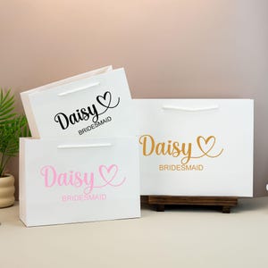 Personalised Wedding Gift Bag, Bridesmaid Bag, Bridesmaid Gift Bag, Gift Bag for Wedding, Bride Gift Bag, Wedding Gift, Personalised Bag