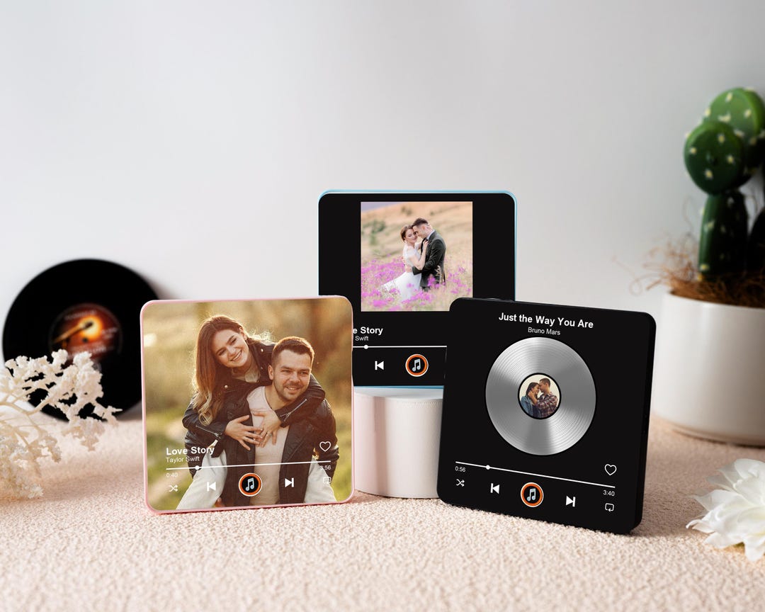 Custom Music Fridge Magnet With Photo, Personalized Photo & Music ...