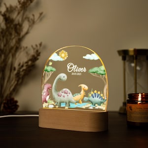 Personalised LED Animal Lamp,Birthday Gift,Baby Gift Birth,Christening Gift,Children&#39;s room, Bedside Lamp Night Light Baby,Christmas Gift