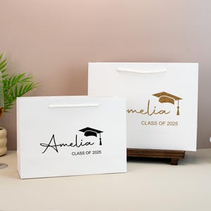 Sacs-cadeaux personnalisés pour l'obtention du diplôme,Cadeau de remise des diplômes,Sac cadeau nom personnalisé,Sac cadeau Leavers,Cadeau de marié,Sacs de marié,Cadeau d'université