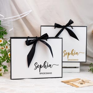 Personalised Wedding Gift Bag, Bridesmaid Bag, Bridesmaid Gift Bag, Gift Bag for Wedding, Bride Gift Bag, Wedding Gift, Personalised Bag