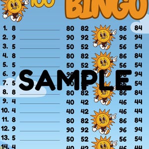 100 WTA BINGO BOARD