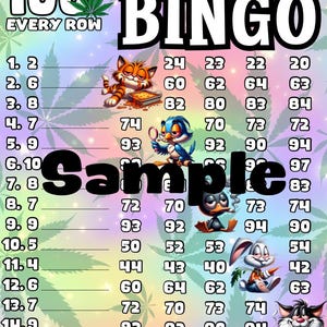 100 wta bingo board