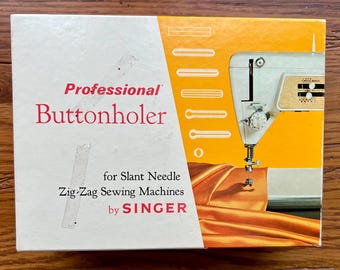 Singer Professional Buttonholer Singer Accessories Vintage Singer Maker - Handmade Collectible Sewer Zig Zag Sewing Machine