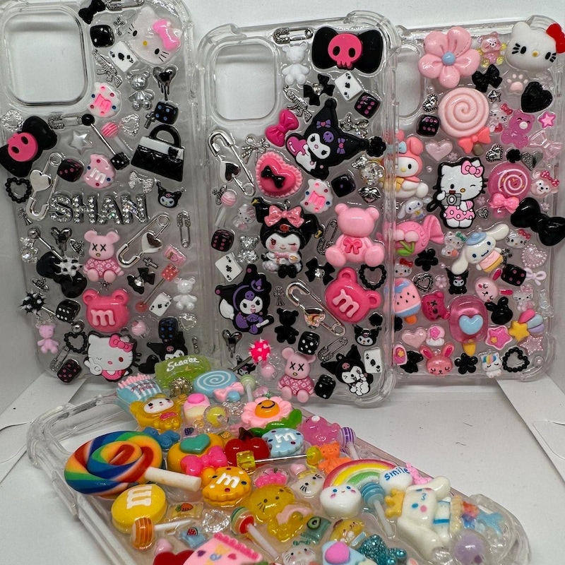 Chunky Charm Phone Cases Etsy