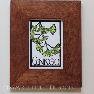 Ginkgo Block Print Original FREE SHIPPING image 3