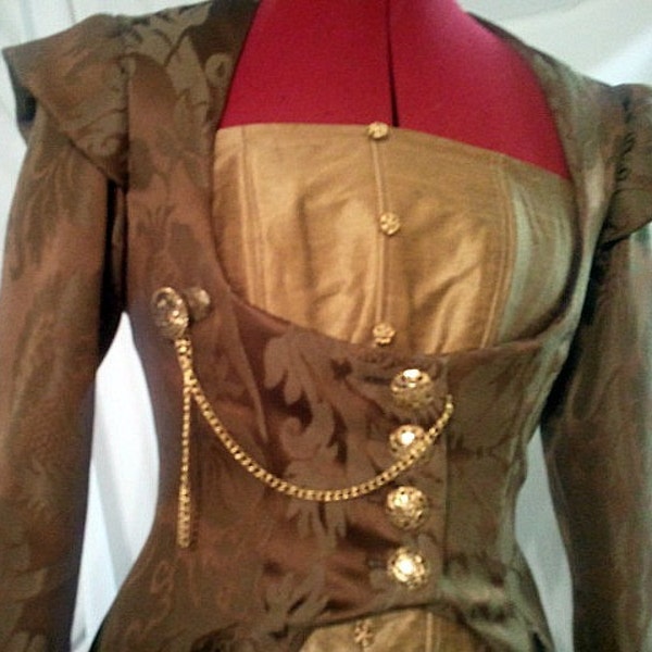 Brown and Gold Victorian Steampunk Costume
