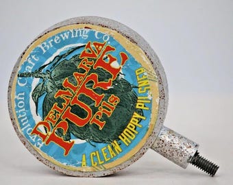 Craft Brew Evolution Delmarv Purf Pils Clean Hoppy Metal Circle Beer Tap Handle