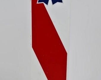 Uchwyt kranu Pabst Blue Ribbon PBR w stylu pubowym z drewna | 10" wysokości