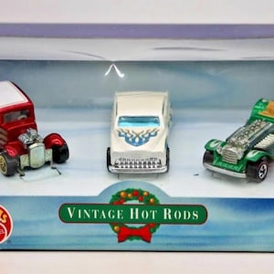2000 Hot Wheels Vintage Hot Rod Set 3 Car Limited Edition - Holiday - NIB Rare!!