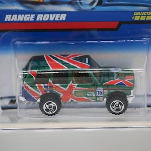 1997 Vintage Hot Wheels Collector #868 RANGE ROVER Green w/Chrome RZR Spokes