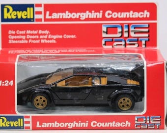 1988 Lamborghini Countach (black) | 1:24 Bburago Diecast Car - Etsy