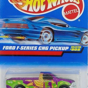 Hot Wheels Ford F Series CNG Pickup Truck, #908 1:64 Scale NIP