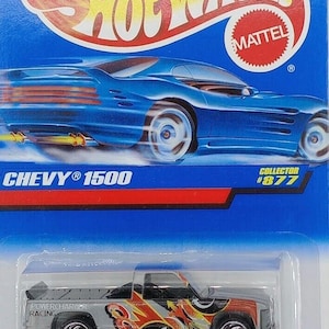 Hot Wheels Mainline/Collector #877 CHEVY 1500 Gray w/Chrome SB Spoke Wheels