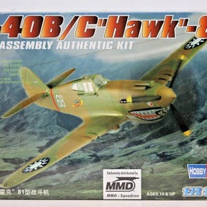 Hobby Boss P-40B/C Hawk-81 ~ Sealed 1:72 Scale Plastic Model Kit No. 80209