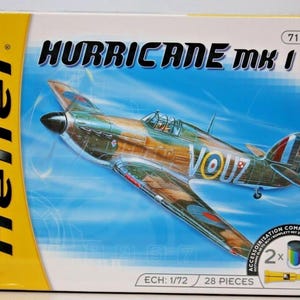Heller Hurricane Mk 1 WW2 British Warplane 1:72 Scale Model Kit