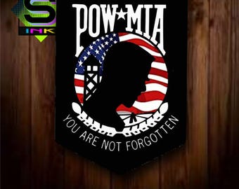 POW - MIA, Vinyl Decal Sticker