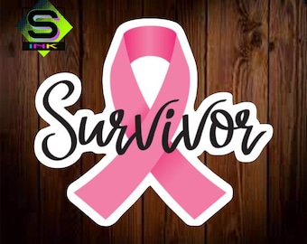Breast Cancer Survivor, Vinyl Decal Sticker