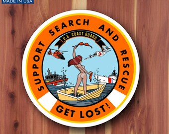 Search & Rescue Get Lost, Vinyl Decal Sticker