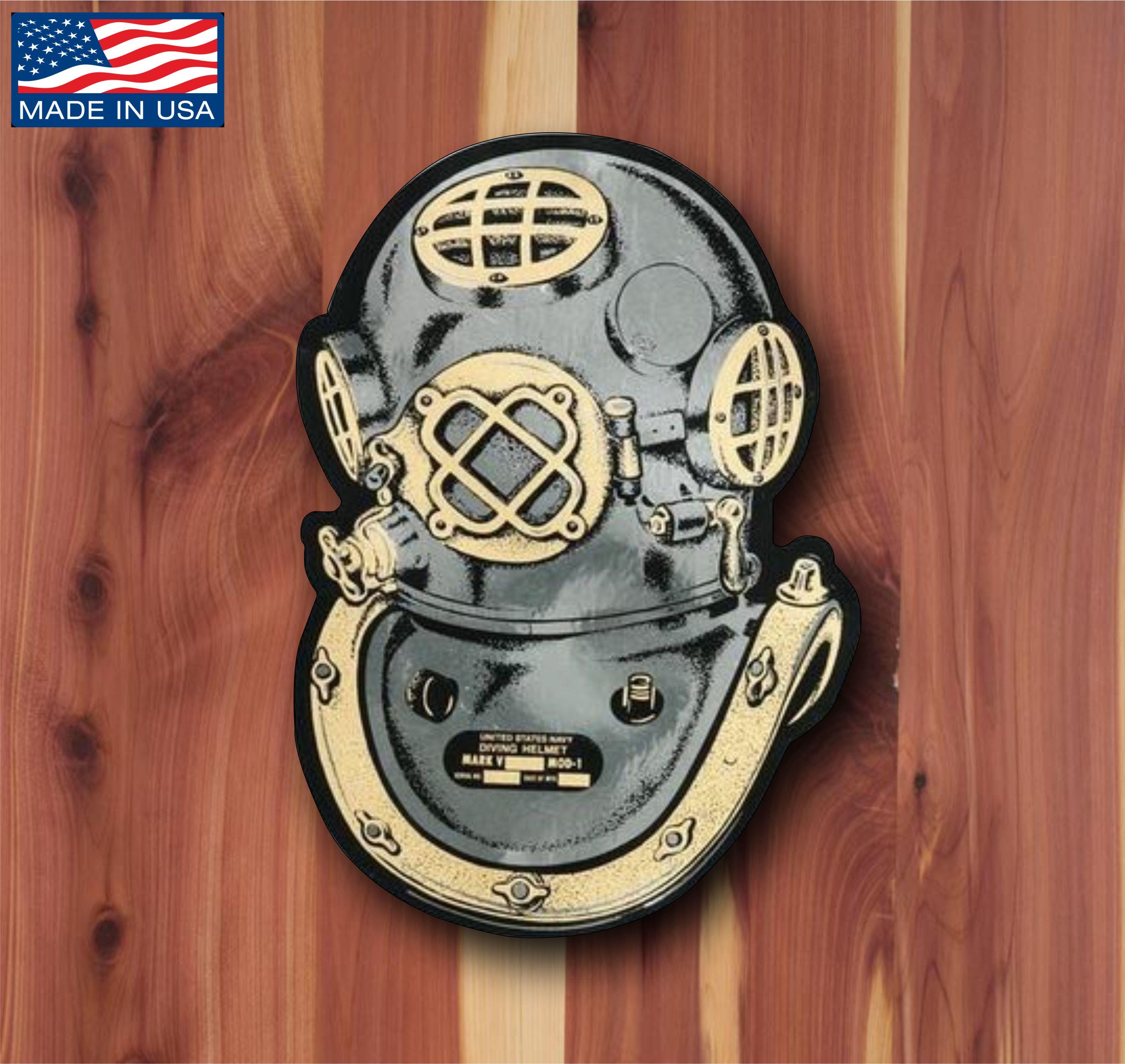Mach V Dive Helmet, Vinyl Decal Sticker - Etsy