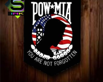 POW - MIA, Vinyl Decal Sticker
