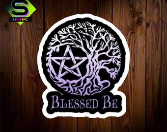 Blessed Be Vinyl Decal Sticker