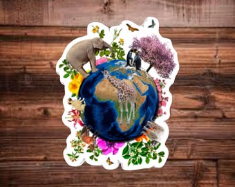 Animal World, Vinyl Decal Sticker