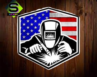 American Welder, Vinyl Decal Sticker
