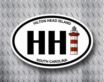 Hilton Head Island, HHI, Vinyl Decal Sticker